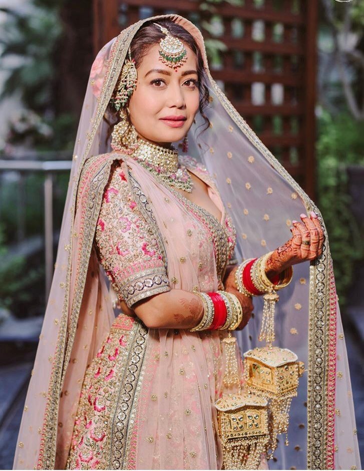 Neha Dhupia Wedding Lehenga - Pink Anita Dongre Designer Bridal Lehenga |  VOGUE India
