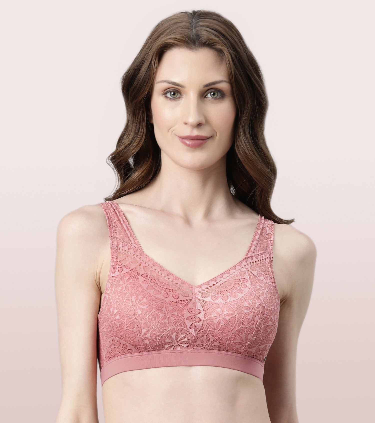 Buy Clovia Padded Non Wired Medium Coverage Push-Up Bra - Pink at Rs.450  online