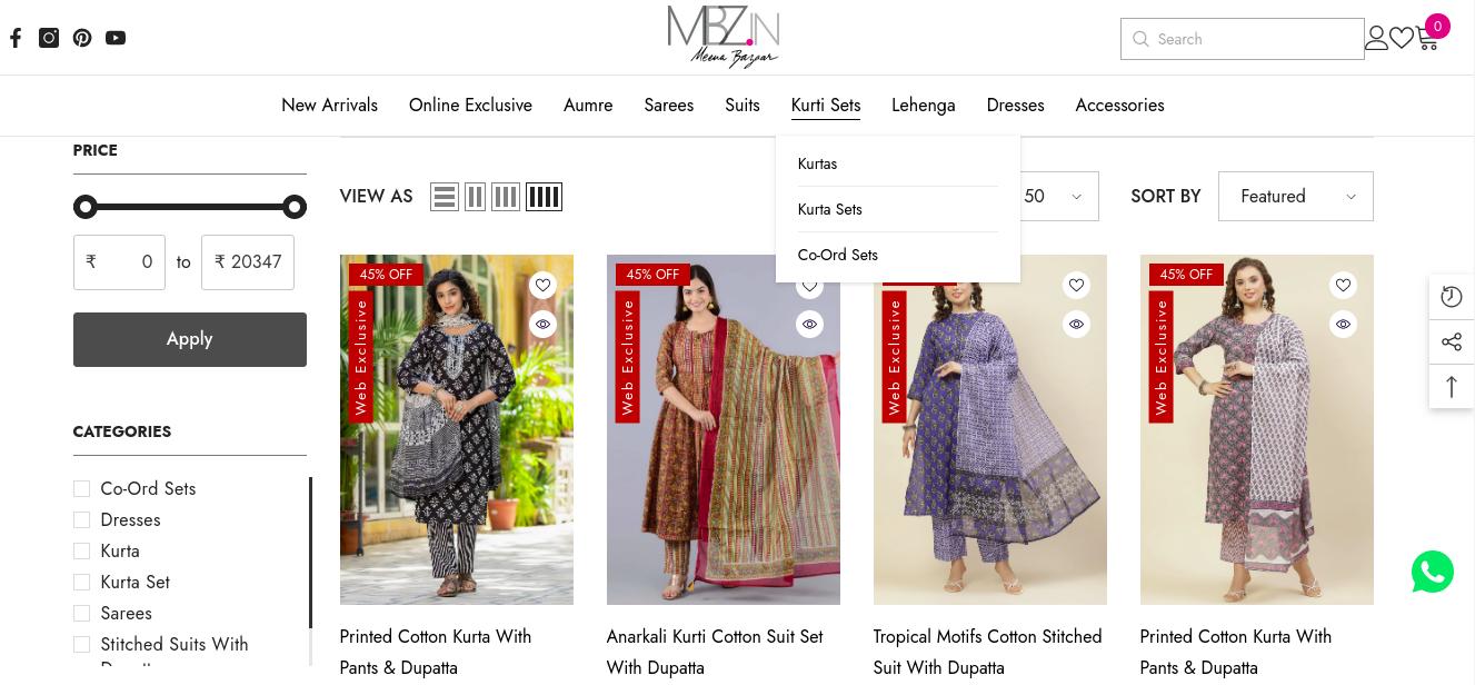 Meena Bazaar Flat 50% Off On All Stocks Today only Ad - Advert Gallery