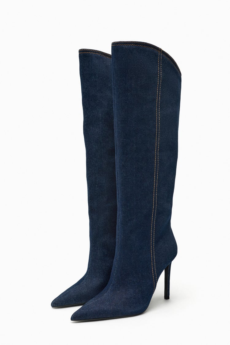 Zara Denim Boots