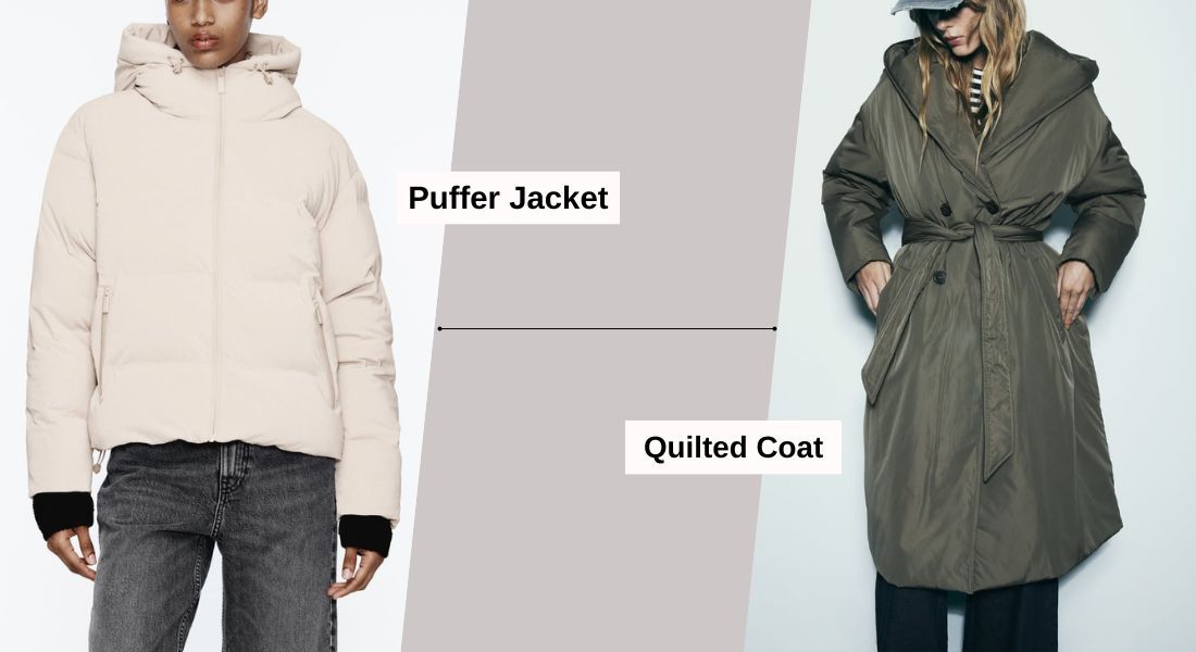 Zara Winter Collection, Puffer Jacket, Zara Trench Coat