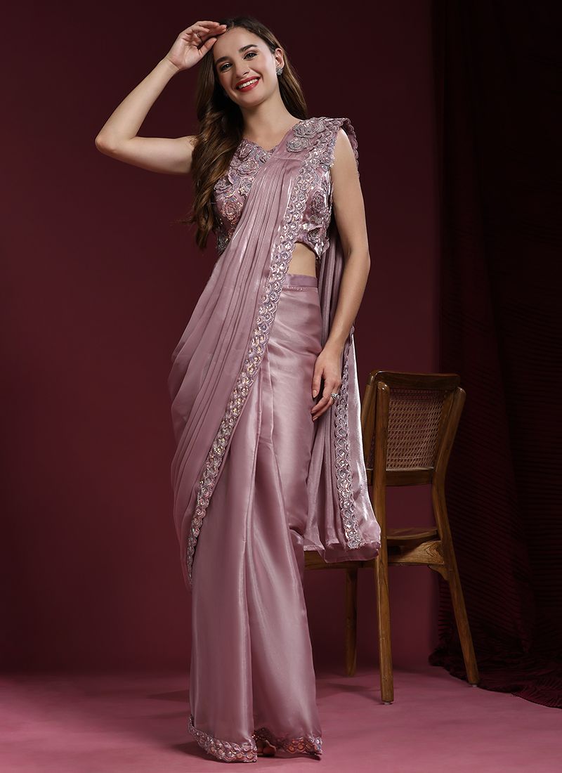 Organza Saree - Shop Stylish Organza Silk Saree Online | Me99