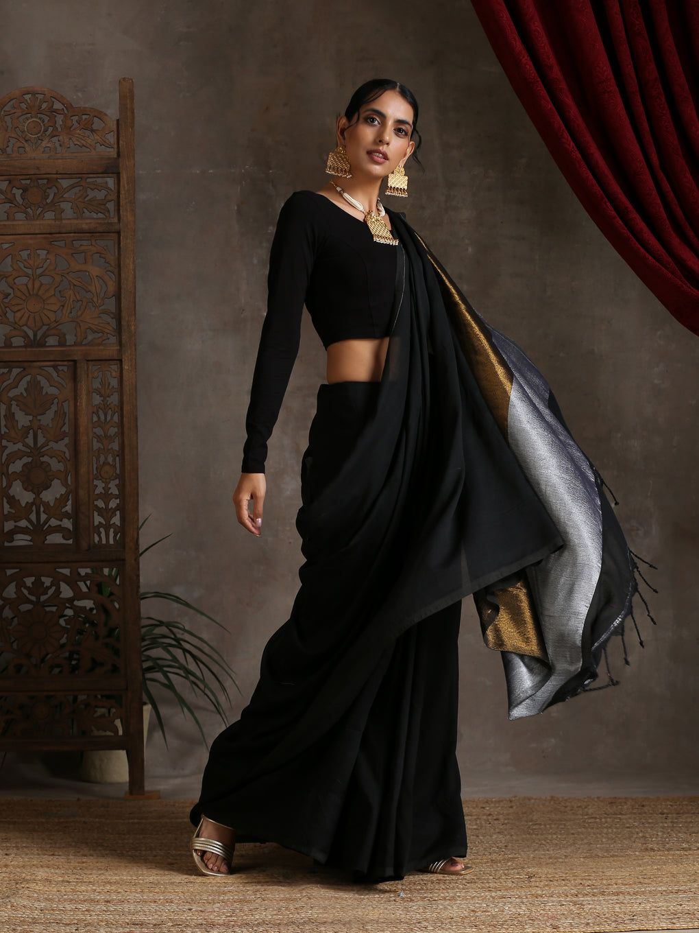 Sarees For Farewell (2019 Trends) - Sarees For Farewell Of Class 12, College  Farewell | POPxo | Saree look, Stylish sarees, Half saree designs