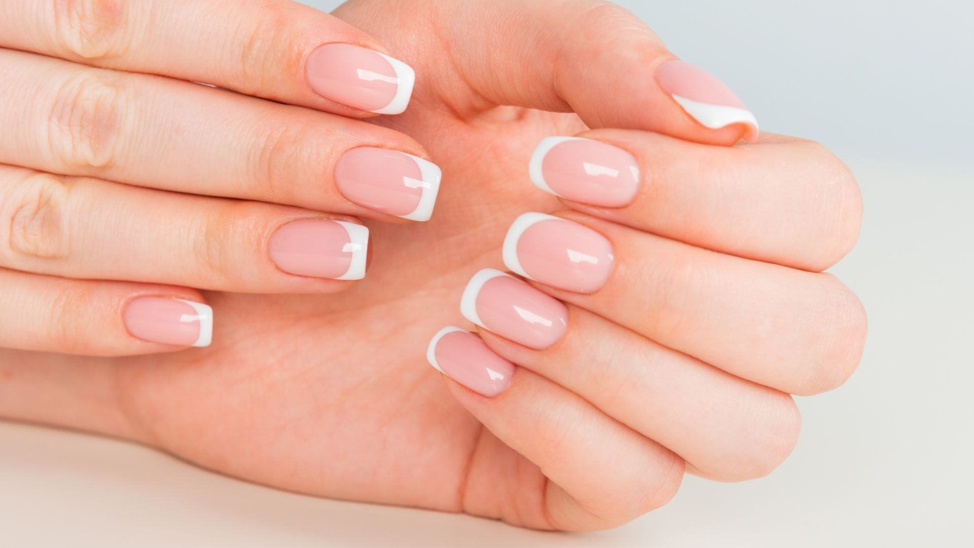 Elegant French manicure